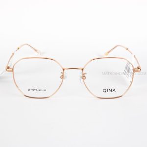 GỌNG KÍNH QINA QJ7169_B30 TITANIUM ĐA GIÁC NAM, NỮ