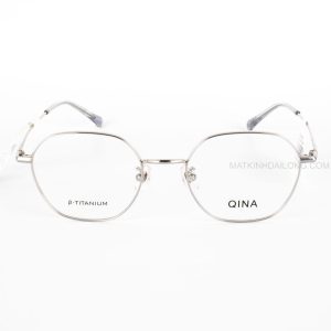 GỌNG KÍNH QINA QJ7187_B90 TITANIUM ĐA GIÁC NAM, NỮ