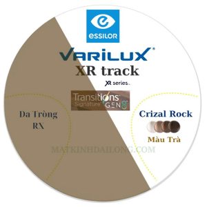 ĐA TRÒNG ESSILOR VARILUX® XR TRACK 1.74 AS ĐỔI MÀU CRIZAL ROCK UV