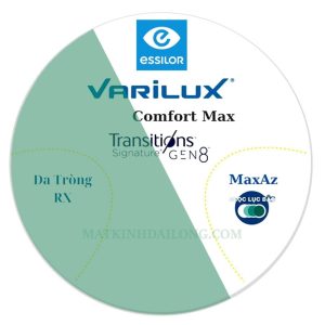 ĐA TRÒNG ESSILOR VARILUX® COMFORT MAX 1.67 ĐỔI MÀU UV MAXAZ