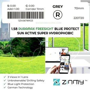 ĐA TRÒNG ZINMY 1.58 ĐỔI MÀU BLUE UV