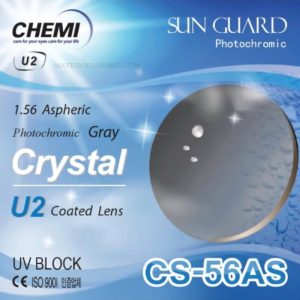 Tròng Kính Chemi Đổi Màu Photo Gray 1.56 ASP UV (U2 Coated Lens)